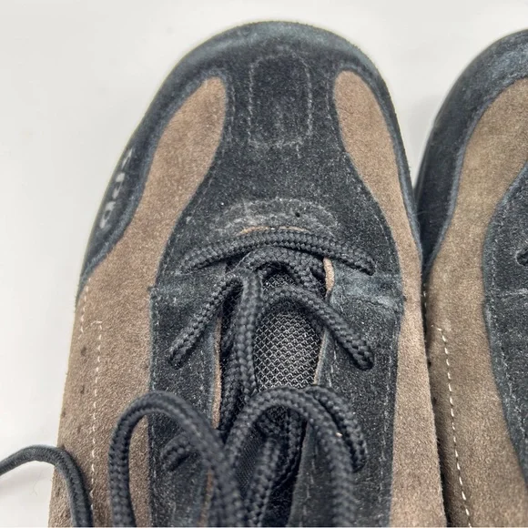 Shimano Spin Shoes SH-MT21 Womens Spinning Brown Black Suede GC - Picture 11 of 16